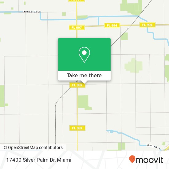 17400 Silver Palm Dr map