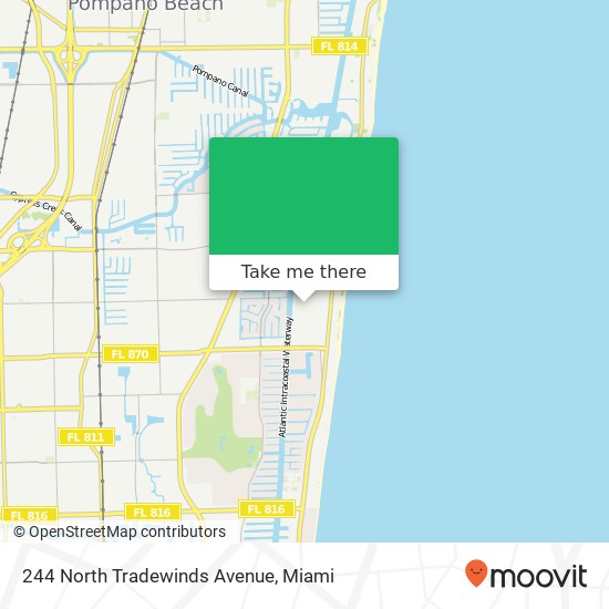 244 North Tradewinds Avenue map