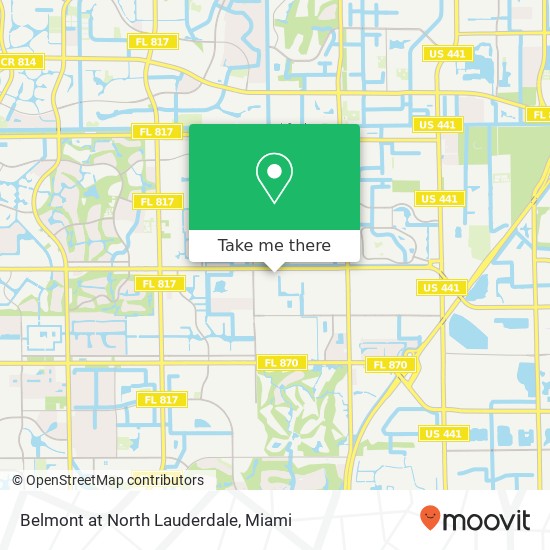 Belmont at North Lauderdale map