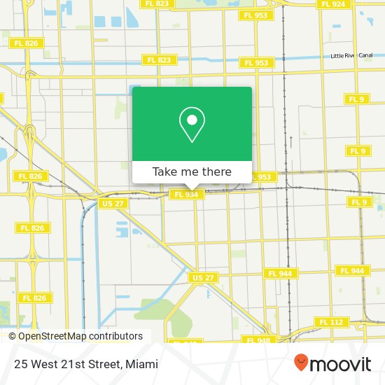 25 West 21st Street map