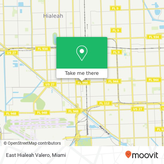 Mapa de East Hialeah Valero