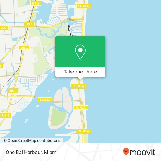 One Bal Harbour map