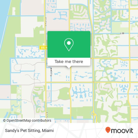 Sandy's Pet Sitting map