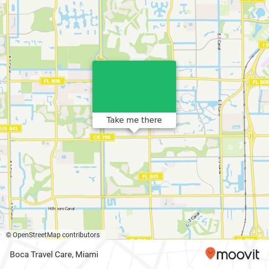 Mapa de Boca Travel Care