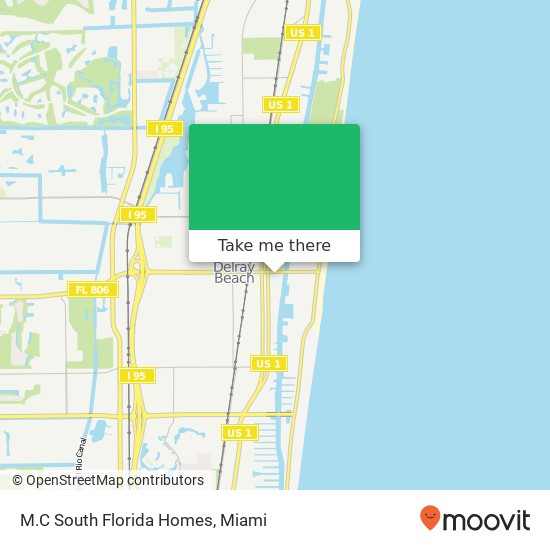 M.C South Florida Homes map