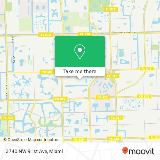 3740 NW 91st Ave map