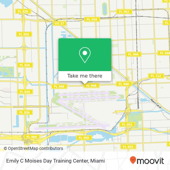 Emily C Moises Day Training Center map