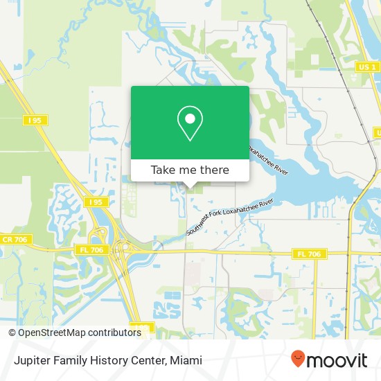 Mapa de Jupiter Family History Center