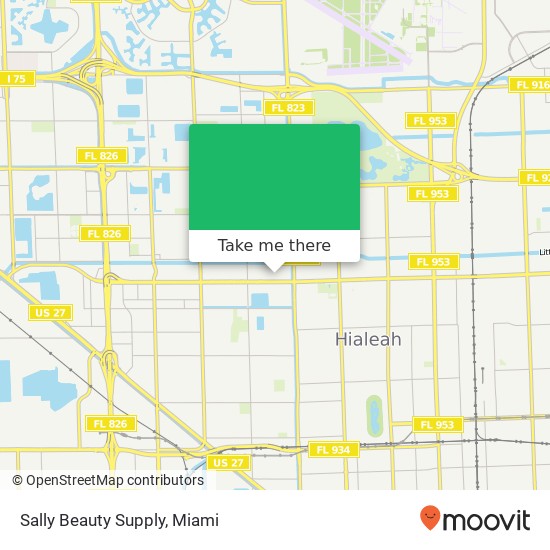 Mapa de Sally Beauty Supply