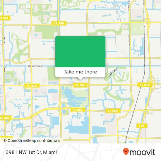 3981 NW 1st Dr map