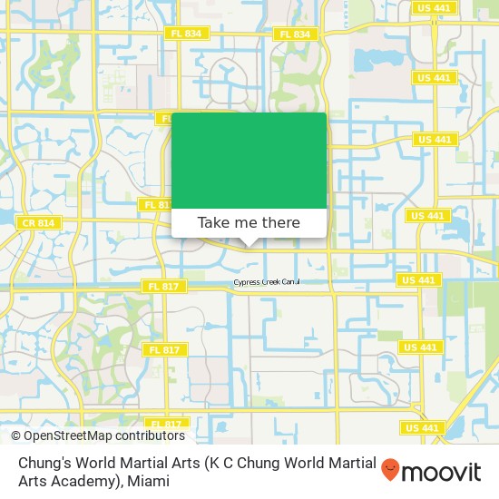Mapa de Chung's World Martial Arts (K C Chung World Martial Arts Academy)