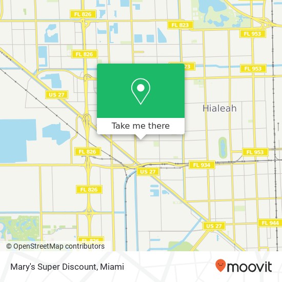 Mapa de Mary's Super Discount