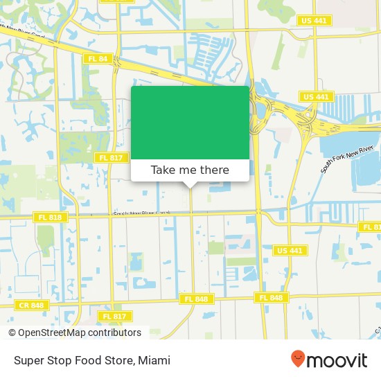 Mapa de Super Stop Food Store