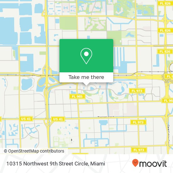 Mapa de 10315 Northwest 9th Street Circle