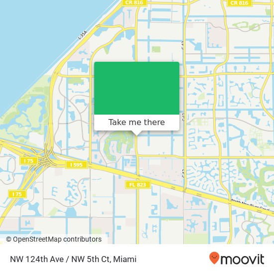 NW 124th Ave / NW 5th Ct map