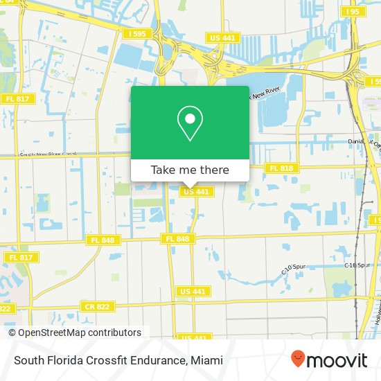 South Florida Crossfit Endurance map