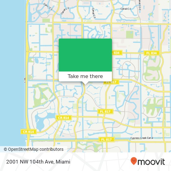 2001 NW 104th Ave map