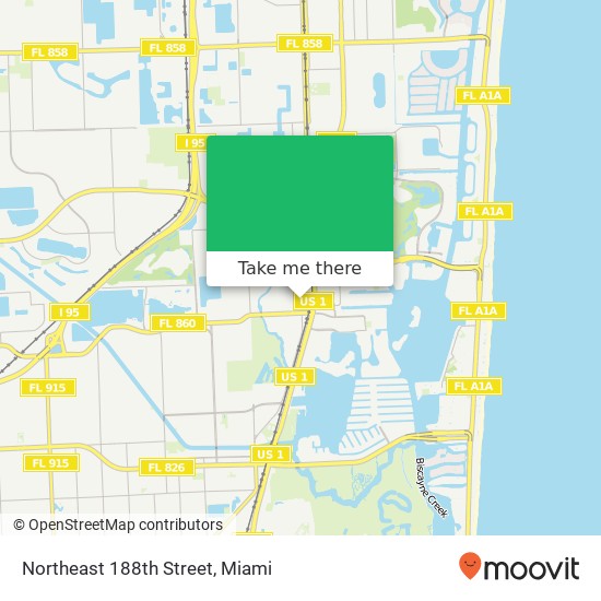 Northeast 188th Street map