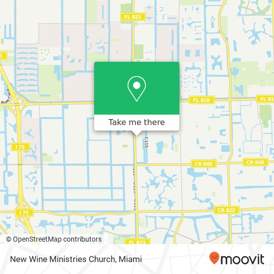 Mapa de New Wine Ministries Church
