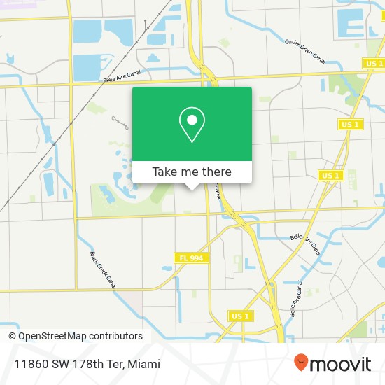11860 SW 178th Ter map