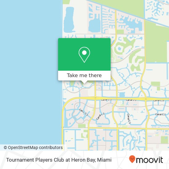 Mapa de Tournament Players Club at Heron Bay