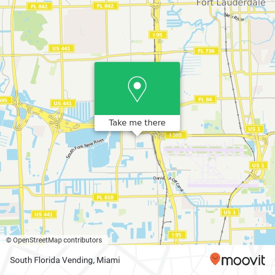 South Florida Vending map