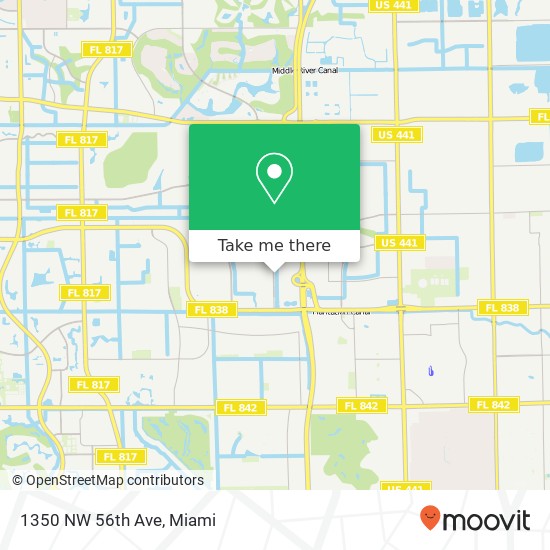 1350 NW 56th Ave map