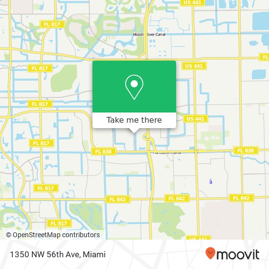 Mapa de 1350 NW 56th Ave