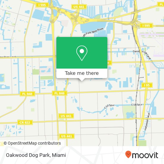 Mapa de Oakwood Dog Park