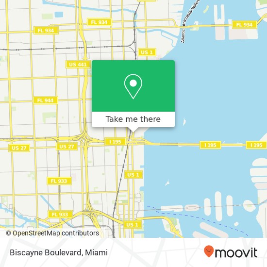 Mapa de Biscayne Boulevard