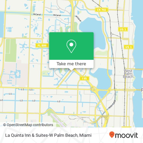 La Quinta Inn & Suites-W Palm Beach map