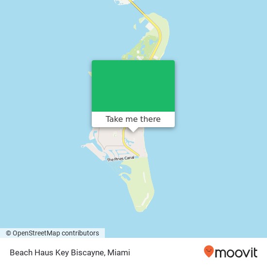 Beach Haus Key Biscayne map