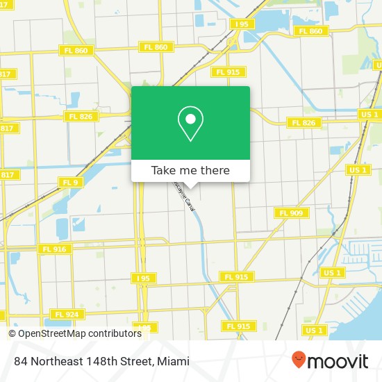 Mapa de 84 Northeast 148th Street