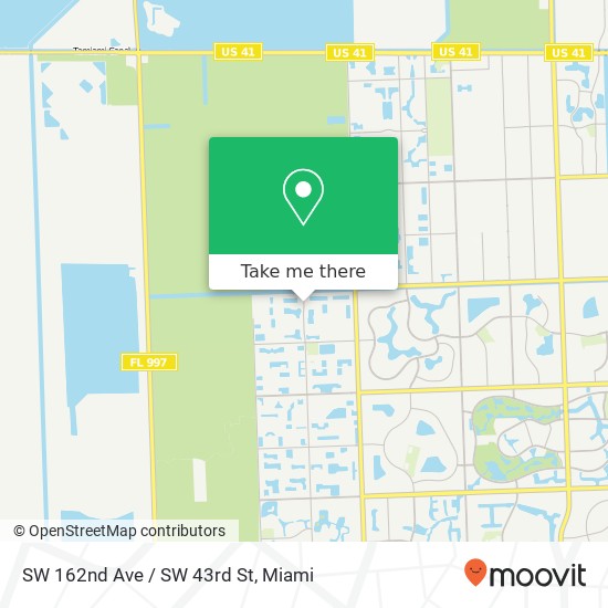 SW 162nd Ave / SW 43rd St map