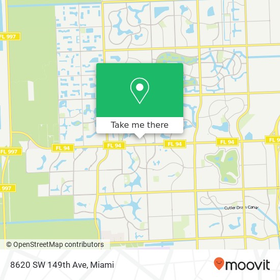 8620 SW 149th Ave map