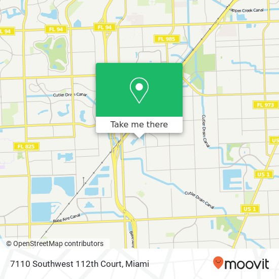 Mapa de 7110 Southwest 112th Court