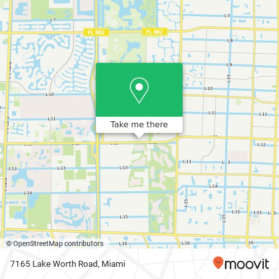 7165 Lake Worth Road map