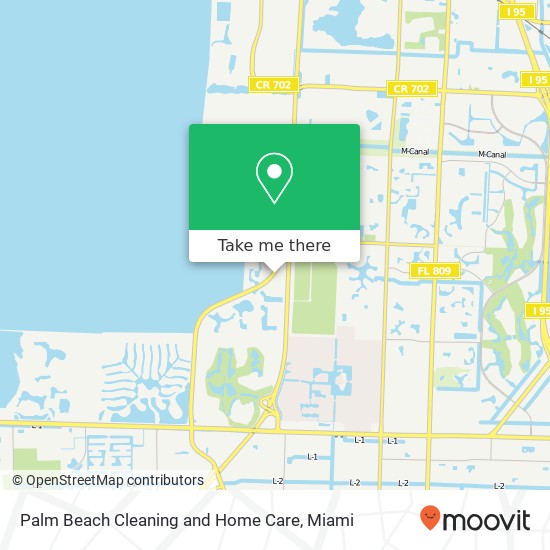 Palm Beach Cleaning and Home Care map