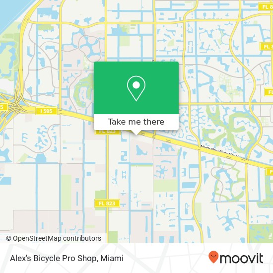 Mapa de Alex's Bicycle Pro Shop