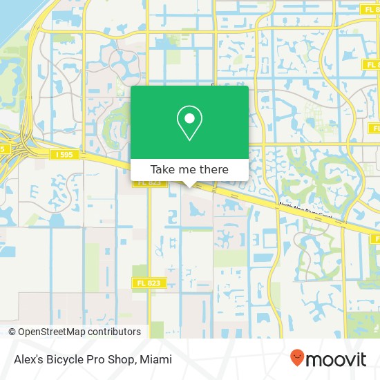 Alex's Bicycle Pro Shop map