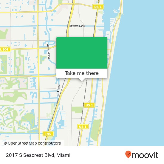 Mapa de 2017 S Seacrest Blvd