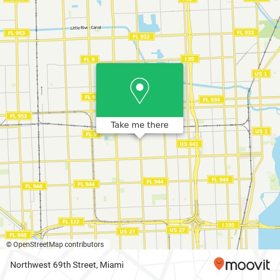 Mapa de Northwest 69th Street