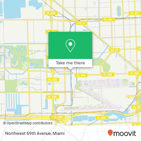 Northwest 69th Avenue map