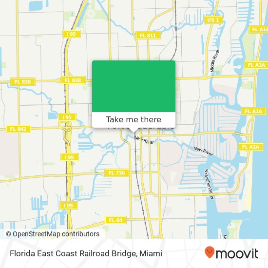 Mapa de Florida East Coast Railroad Bridge