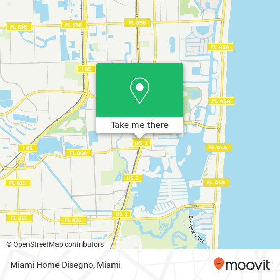 Mapa de Miami Home Disegno