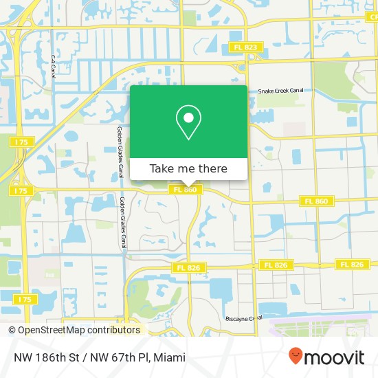 NW 186th St / NW 67th Pl map