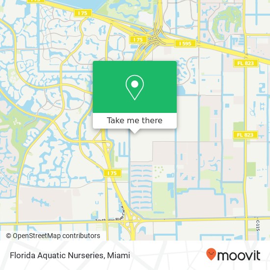 Florida Aquatic Nurseries map