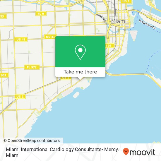 Mapa de Miami International Cardiology Consultants- Mercy