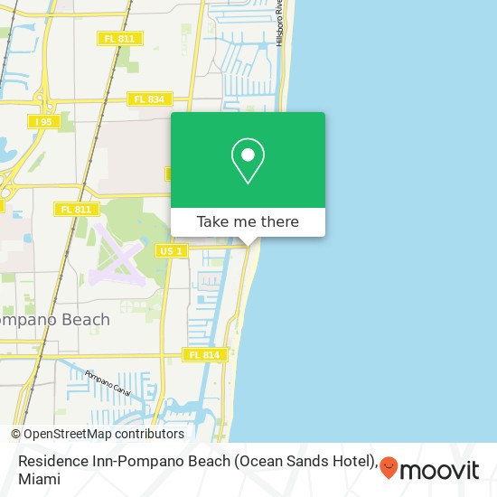 Mapa de Residence Inn-Pompano Beach (Ocean Sands Hotel)