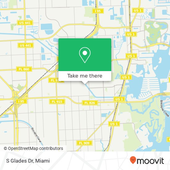 S Glades Dr map